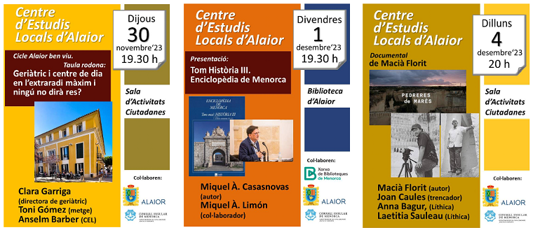 ACTES  30 DE NOVEMBRE, 1 i 4 DE DESEMBRE